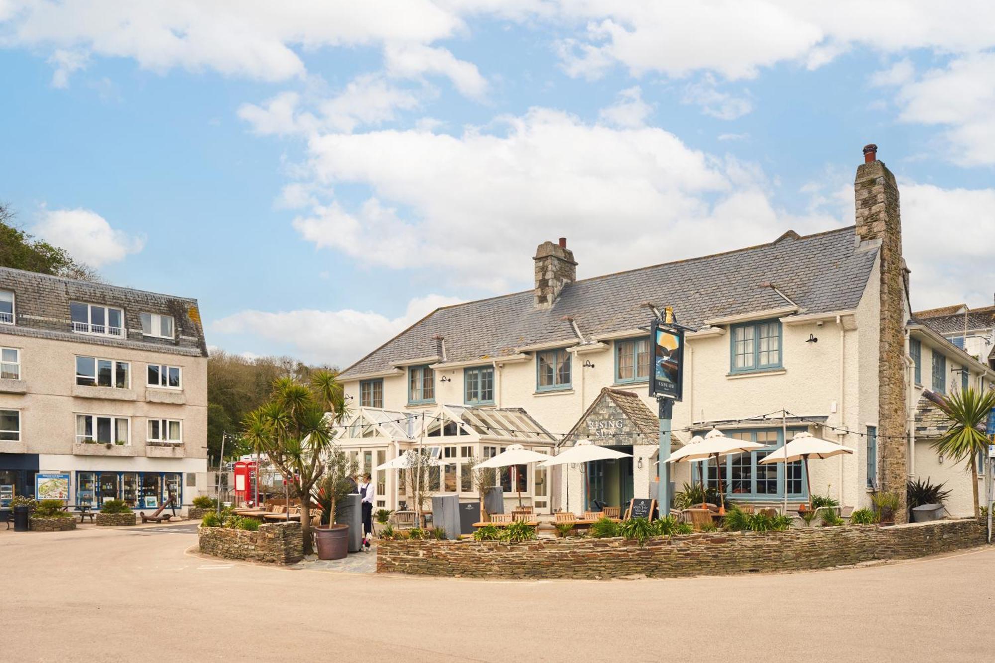 Hotel The Rising Sun St Mawes Exterior foto